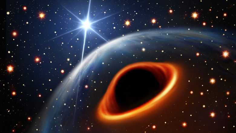 Черная дыра поглощает Юпитер