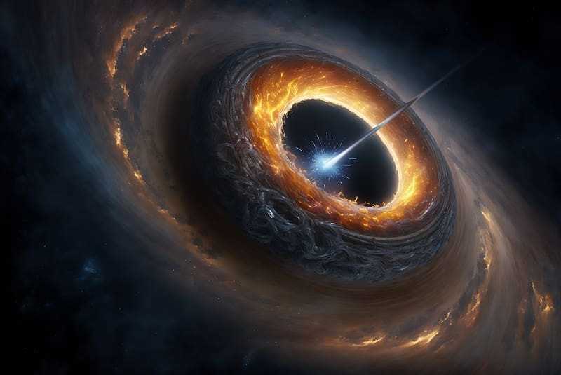 Структура искривленного пространства вокруг черных дыр