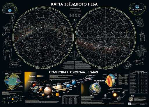Исследуйте карту звездного неба солнечной системы и раскройте ее тайны