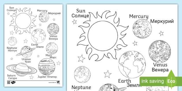 Раскраска планеты солнечной системы для детей — увлекательное развлечение и обучение