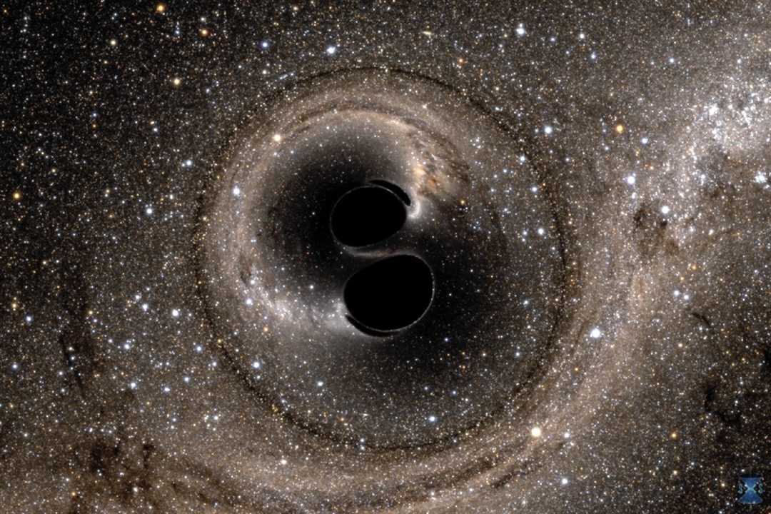 Битва сил и гравитации: столкновение черных дыр