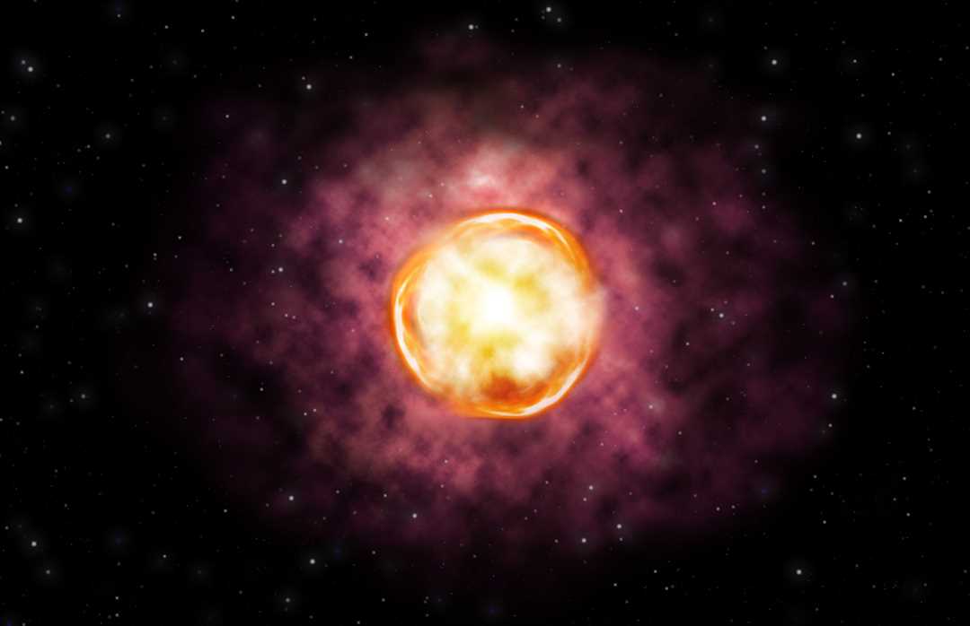 Удивительное явление: сверхновая звезда рождается из черной дыры